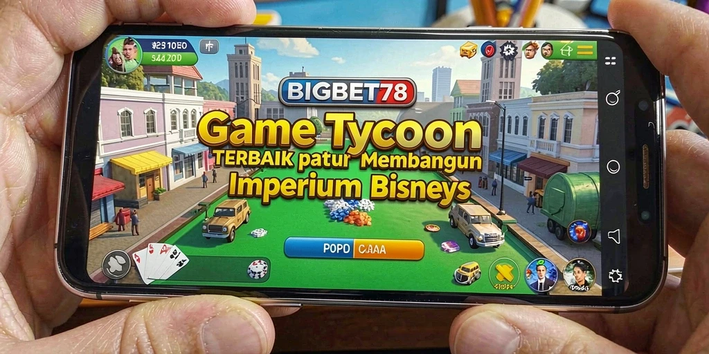 Tampilan gameplay BIGBET78 yang menampilkan manajemen bisnis yang menantang.