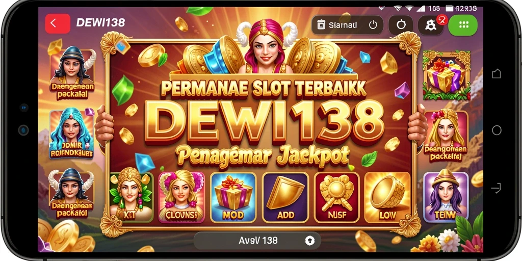 Tampilan gameplay DEWI138 yang menarik dan penuh warna dalam permainan slot.
