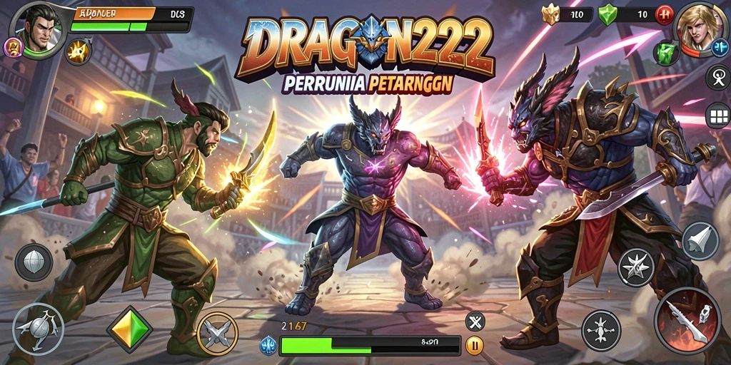 Tampilan memukau dari gameplay DRAGON222 dalam aksi Fighting.