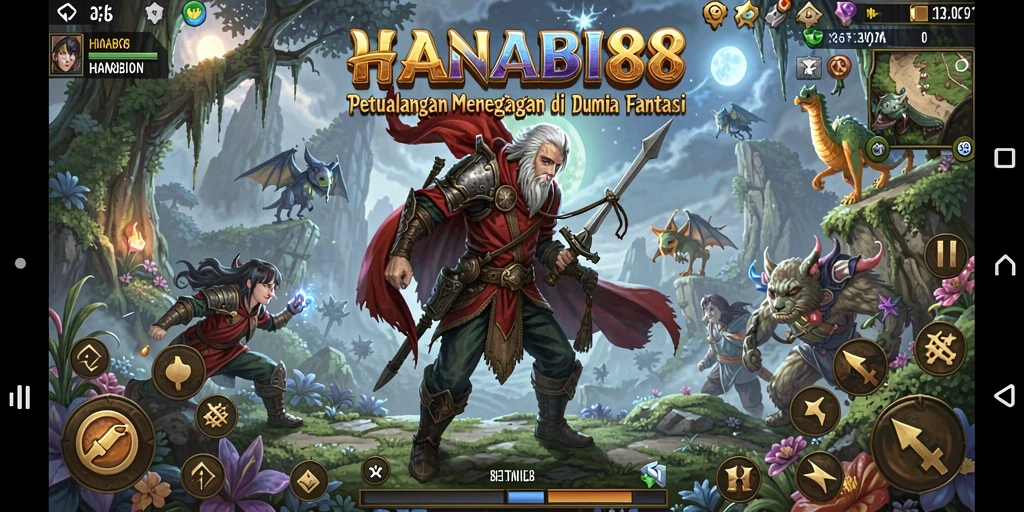 Tampilan gameplay HANABI88 yang menakjubkan dengan aksi petualangan yang seru.