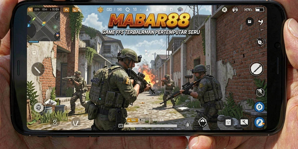 Tampilan menarik dari gameplay MABAR88 yang penuh aksi FPS.