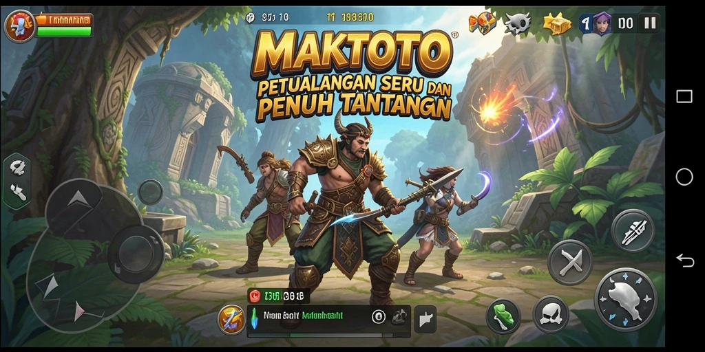 Tampilan gameplay menarik dalam petualangan MAKTOTO.