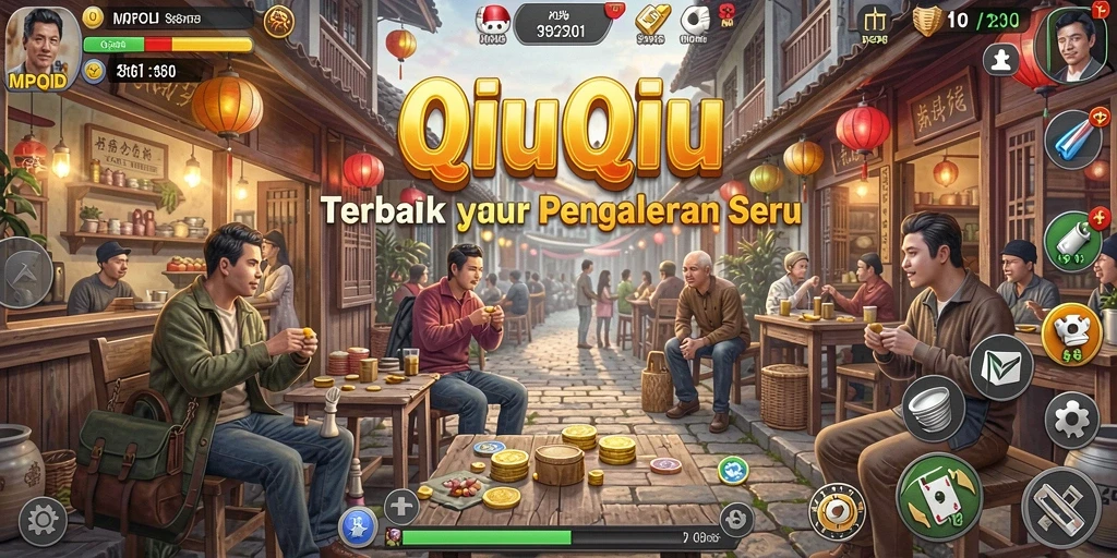 Tampilan gameplay seru dalam MPOID yang menampilkan QiuQiu.