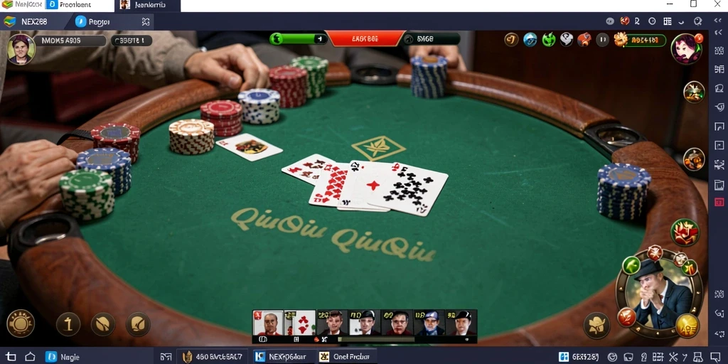 Screenshot gameplay QiuQiu yang menarik dalam NEX288.