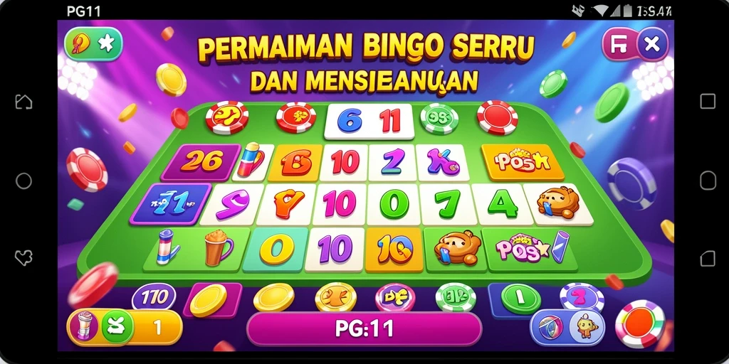 Tampilan gameplay PG11 yang mendebarkan dalam permainan Bingo.