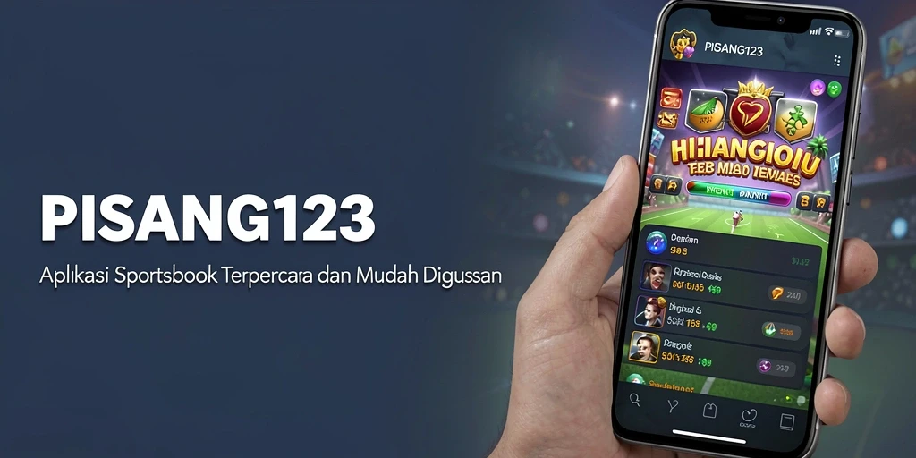 Screenshot PISANG123 menunjukkan antarmuka aplikasi yang menarik dan mudah digunakan.