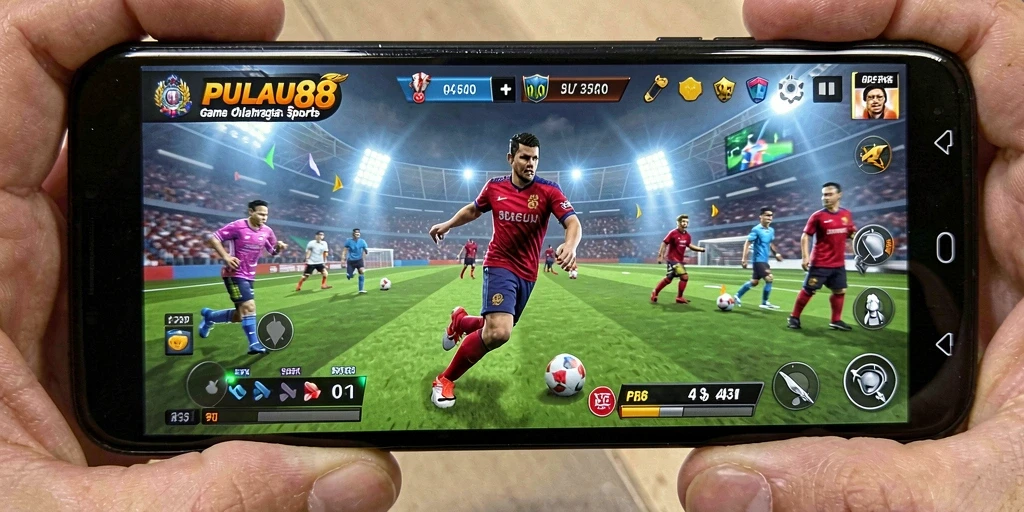 Screenshot PULAU88 menampilkan aksi olahraga yang seru dan dinamis.