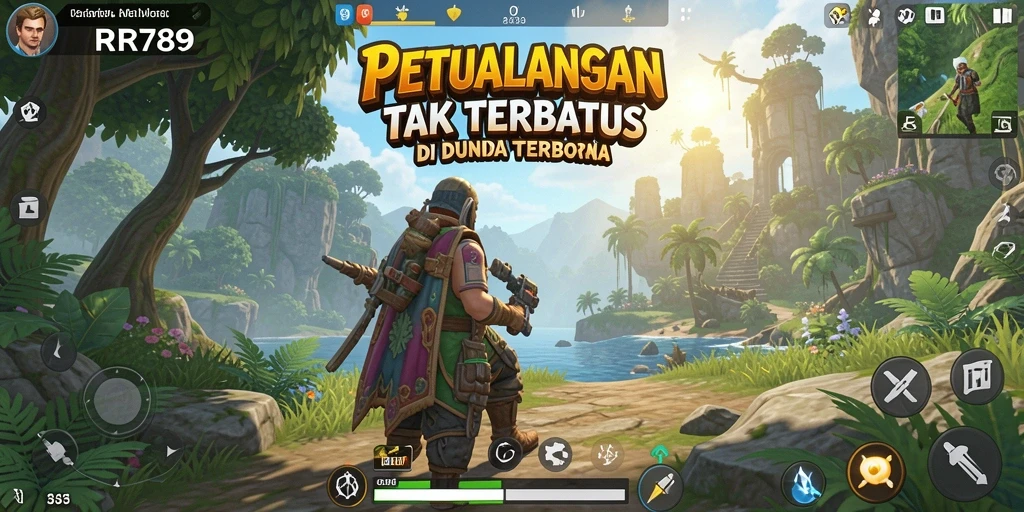 Tangkapan layar gameplay <strong>RR789</strong> menunjukkan petualangan seru di dunia terbuka.
