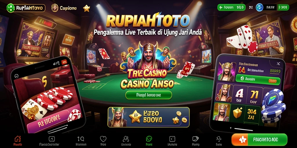 Gameplay Live Casino RUPIAHTOTO yang seru dan interaktif.