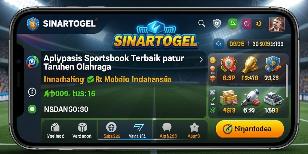 Tangkapan layar menunjukkan antarmuka taruhan olahraga yang menarik dan dinamis.