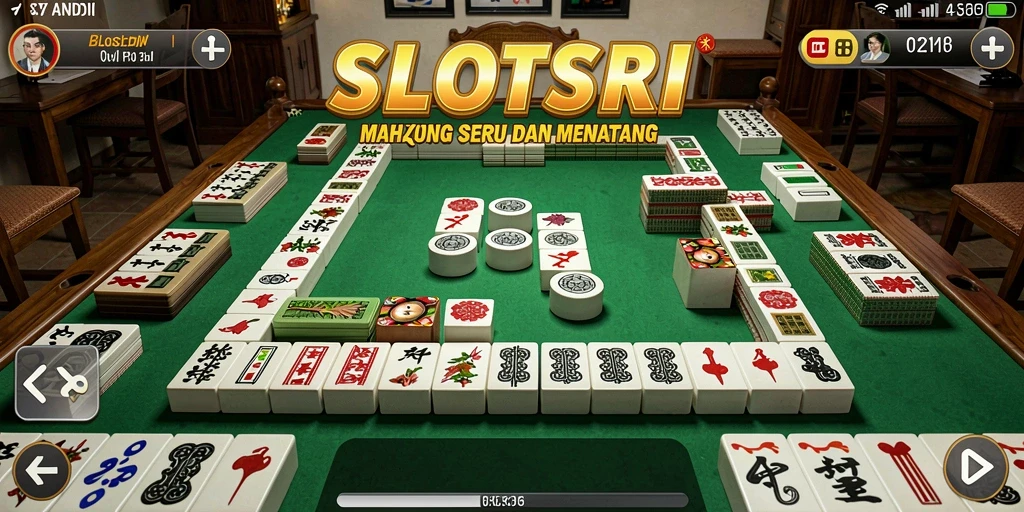 Tampilan gameplay Mahjong yang menarik di SLOTSRI.